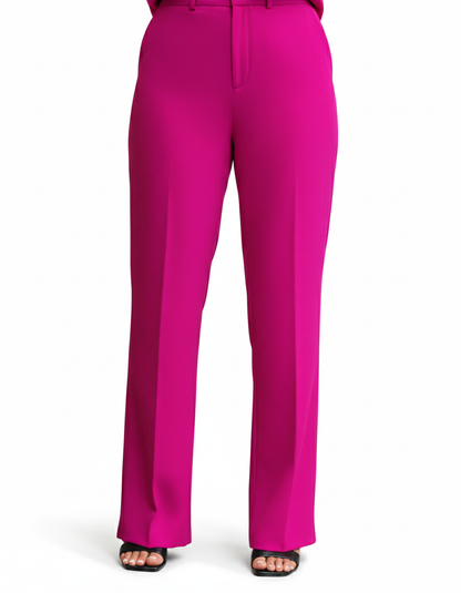 Nova Pants - High Waisted Tailored Trousers Pink