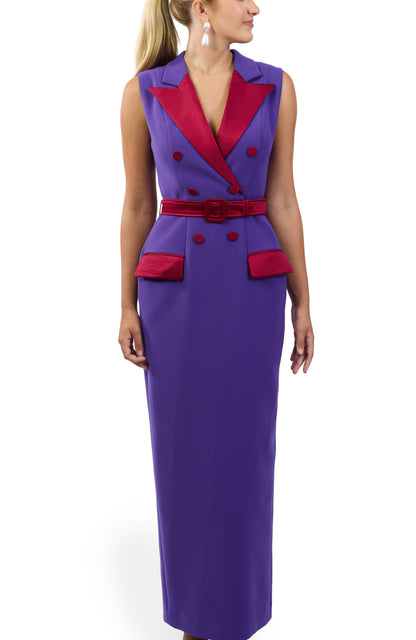 The Monet Tux Dress - Purple