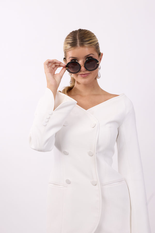The Nova Tailored Blazer - White